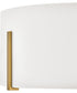 Halle 3-Light Medium Semi-Flush Mount in Lacquered Brass