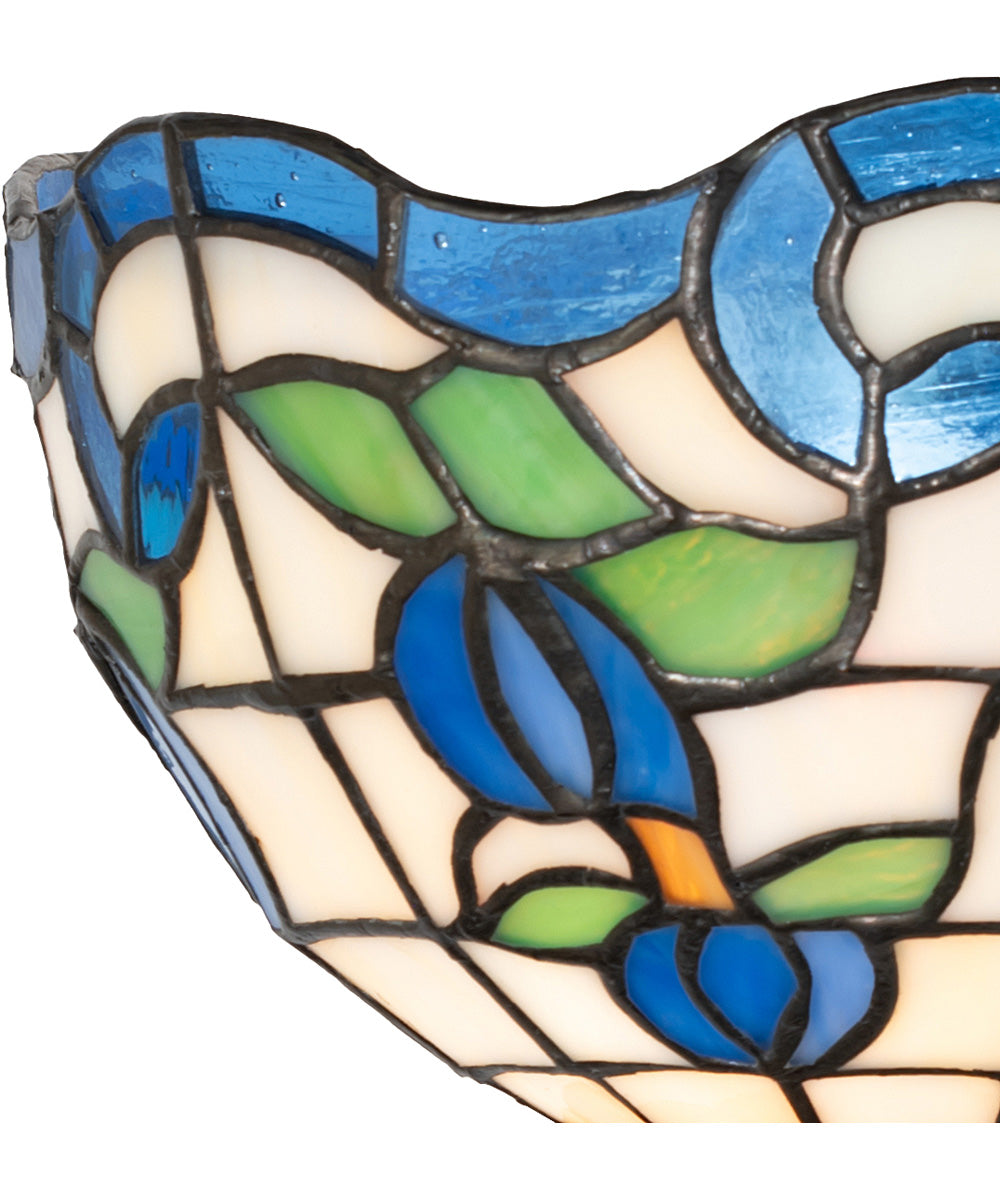 8" Wide Roseborder Wall Sconce