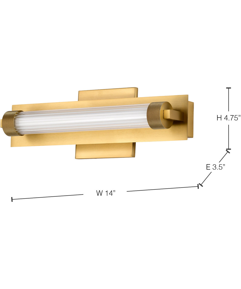 Larissa  Vanity & Wall Vintage Brass