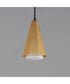 Rizzo Single Pendant Black / Antique Brass