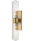 Kasbah 2-Light Wall Sconce Satin Brass