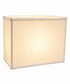 7"W x 9"H Rectangular Drum Lampshade White