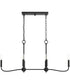 Ilia 6-Light Island Chandelier Matte Black