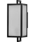 Halden 1-Light Small Wall Mount Lantern in Black
