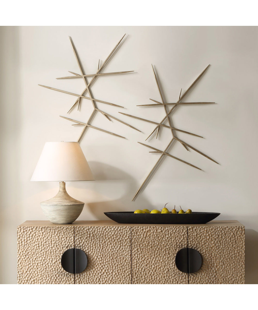 Fireworks Silver Wall Decor, Set of 2