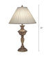 31"H 3-Way Table Lamp Aged Brass