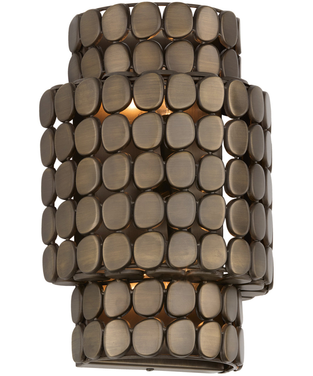Eliana 2-Light Sconce Dark Brass