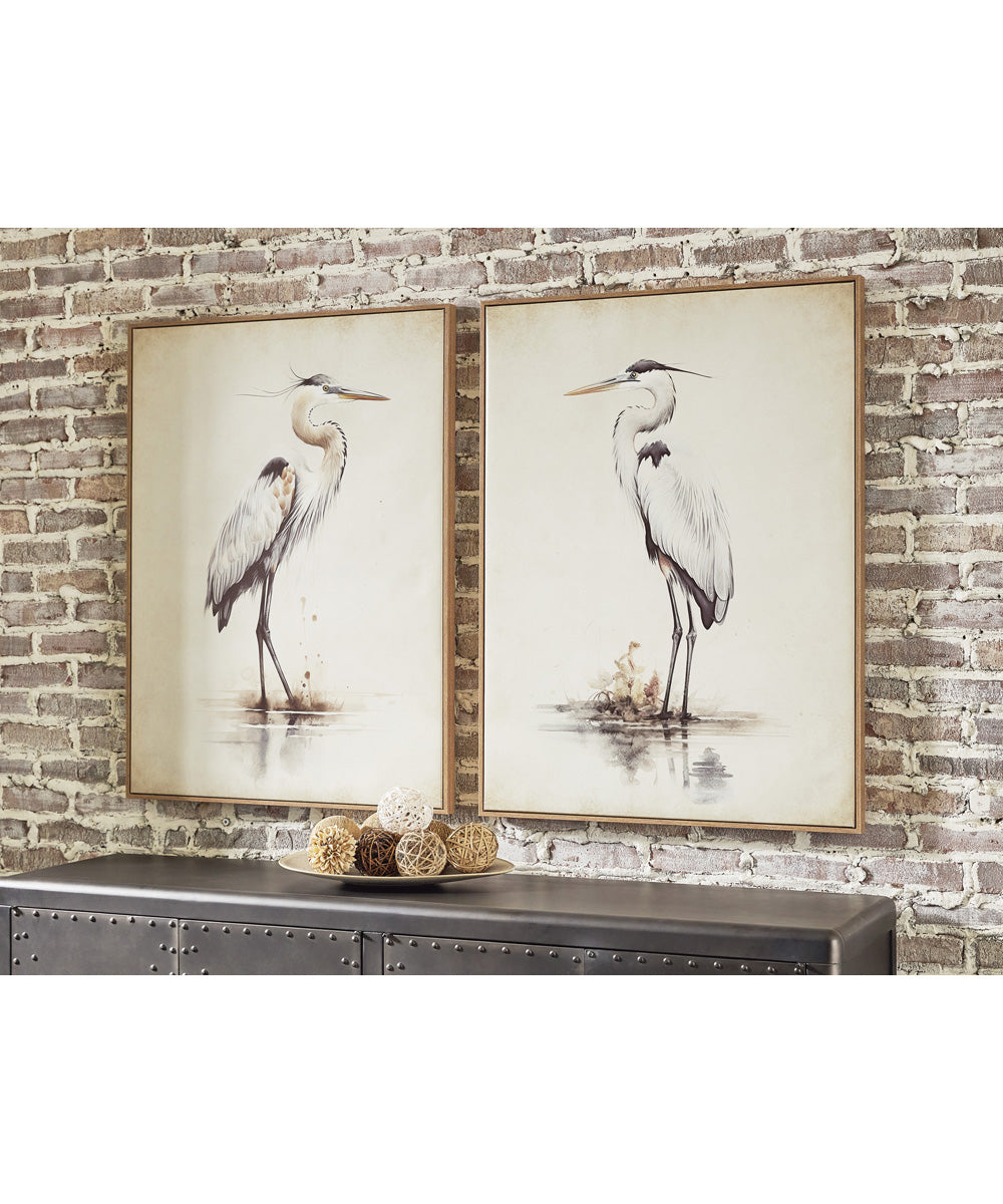 Aubinell Wall Art Set Set of 2 Beige