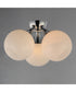 Neve 3-Light Semi Flush Polished Chrome