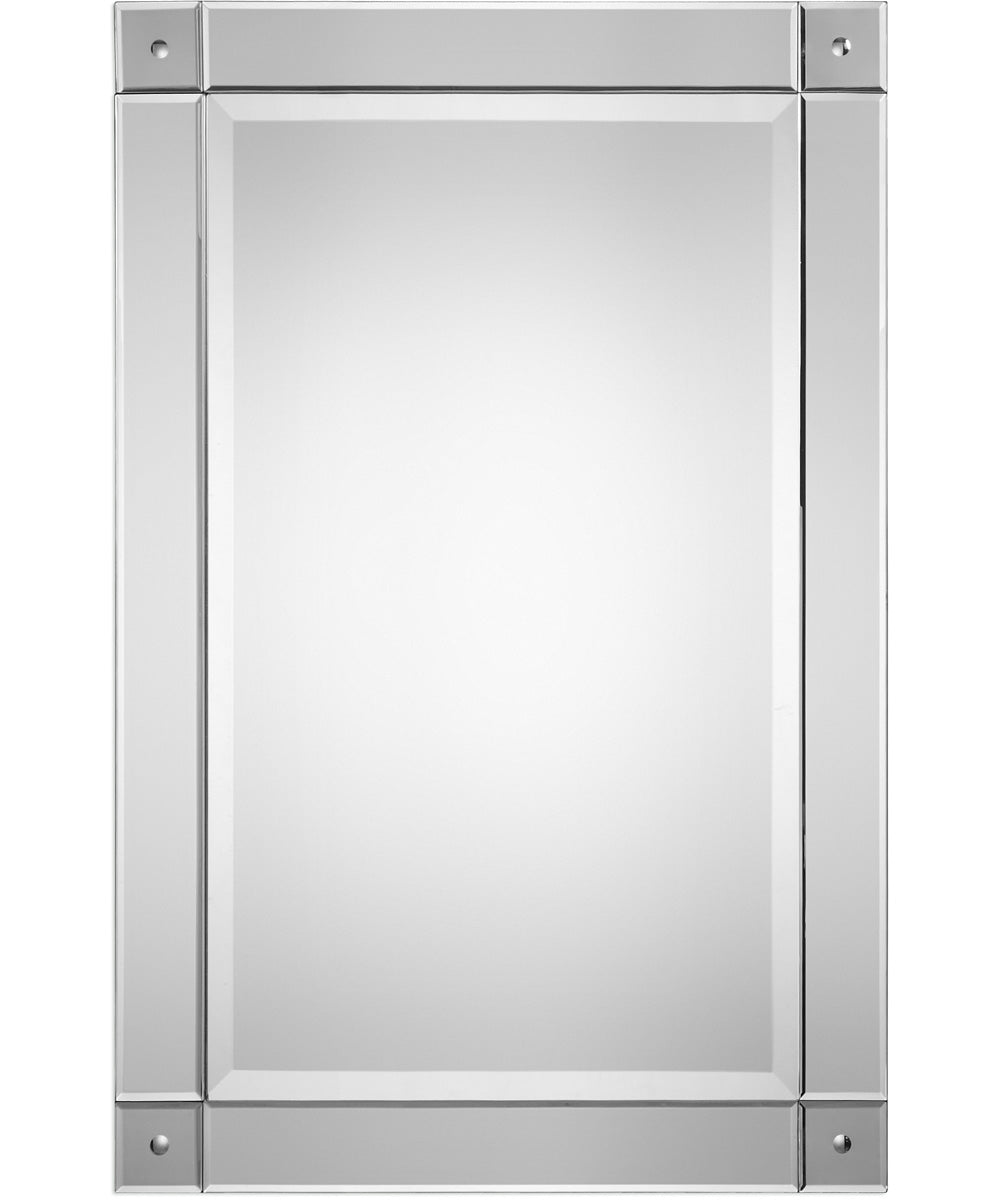 24x36" Beveled Wall Mirror Metal