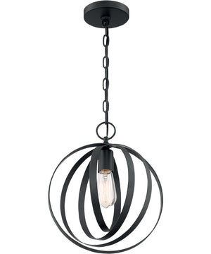 12"W Pendleton 1-Light Pendant Matte Black