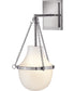 Collins 1-Light Medium Single Light Sconce in Polished Nickel