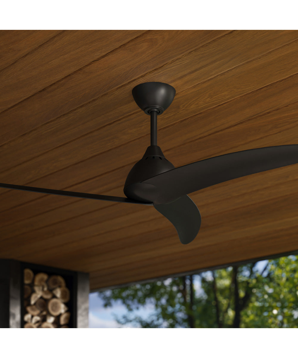 Nirra 52-in. 3-Blade Modern Ceiling Fan Matte Black