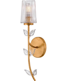 Aliso 1-Light Medium Single Light Sconce in Distressed Brass