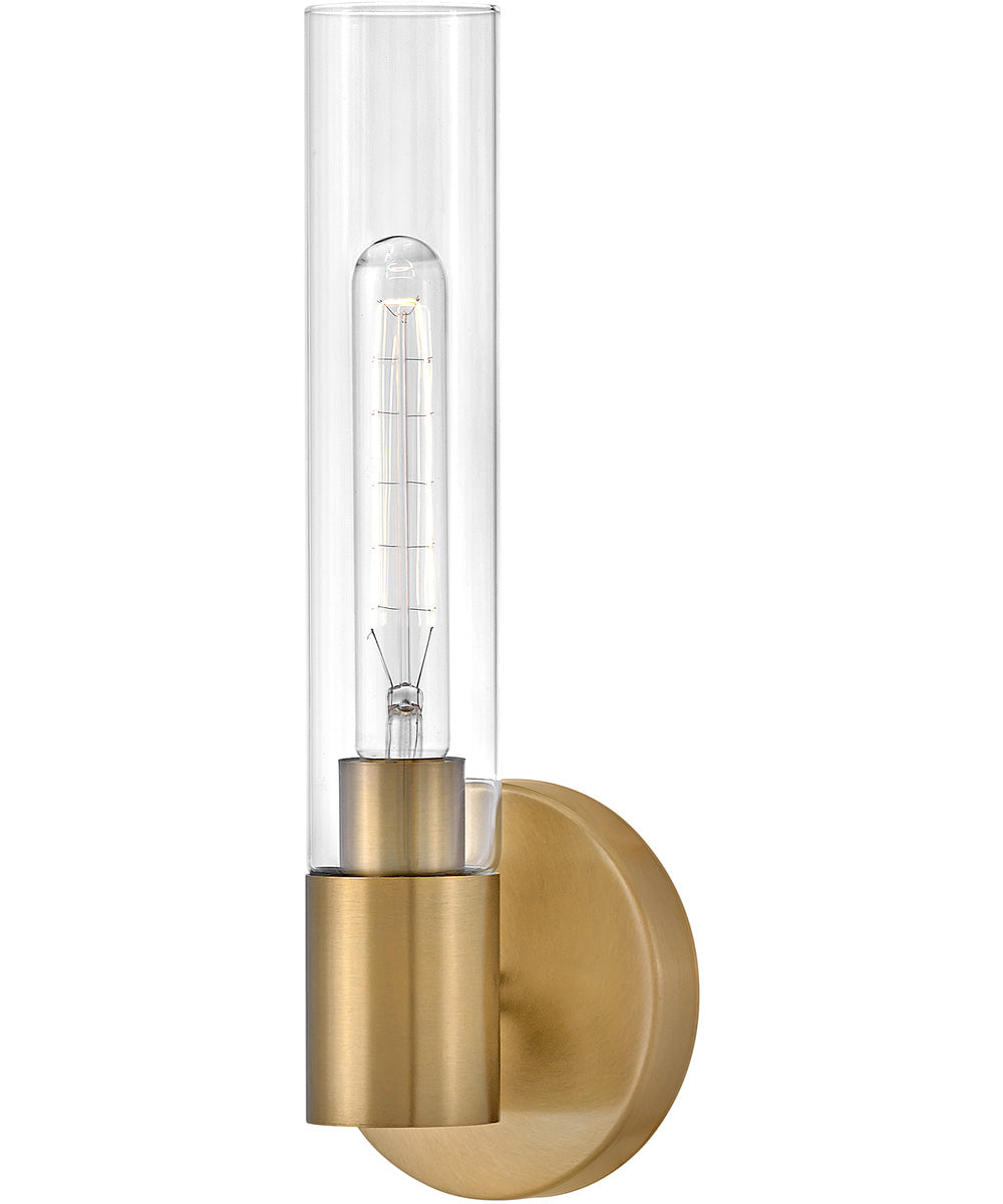 Shea 1-Light Medium Single Light Vanity in Lacquered Brass