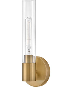 Shea 1-Light Medium Single Light Vanity in Lacquered Brass