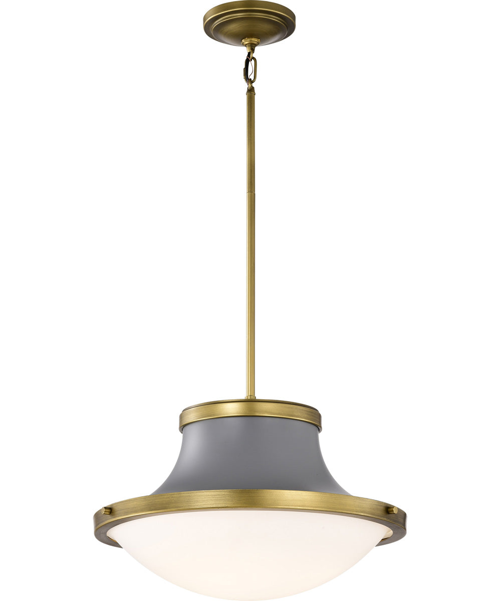 Lafayette 3-Light Pendant Matte Gray