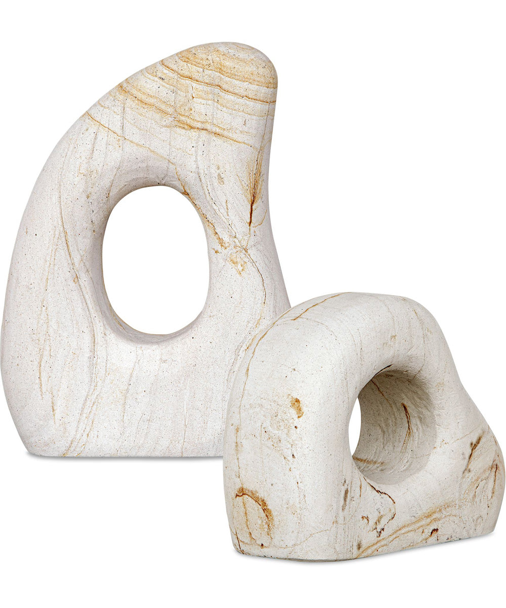 Stone Flow Outdoor Sculptures Set of 2
