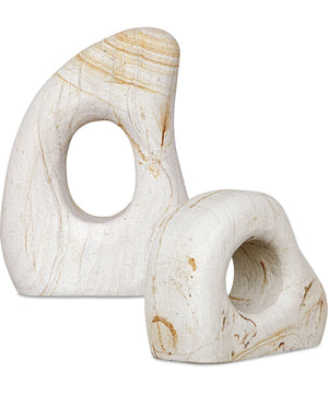 Stone Flow Outdoor Sculptures Set of 2