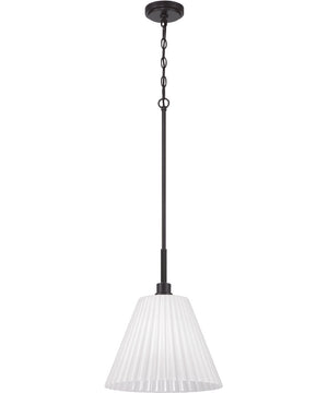 Pleated II 1-Light Lighting Flat Black