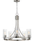 Livingston 5-Light Chandelier Satin Nickel
