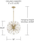 Emelie 8-Light Pendant Matte Brass