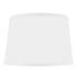 12"W x 8"H SLIP UNO FITTER Hardback Shallow Drum Lamp Shade White Linen