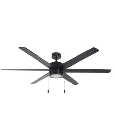 60" Aldea X 6-Blade Ceiling Fan Oil Rubbed Bronze Finish with Integrated LED Light