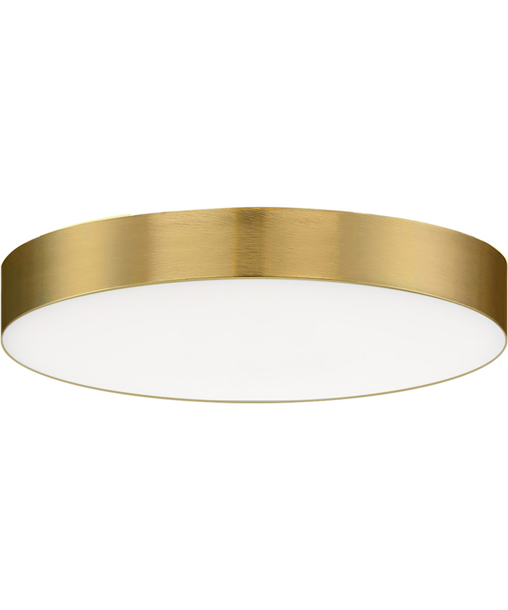 Trim 5 inch RD LED Flush Mount 3000K Satin Brass