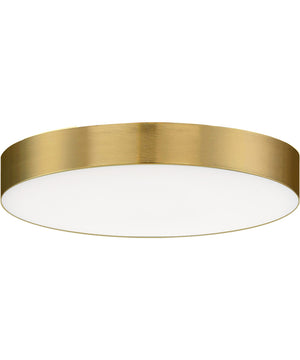 Trim 5 inch RD LED Flush Mount 3000K Satin Brass