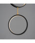 Hoopla 3-Light LED Pendant Black / Gold