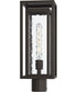 Shaw 19 Inch 1 Light Outdoor Post Light with Clear Glass Antique Bronze