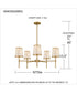 Windley 5-light Chandelier Brushed Gold