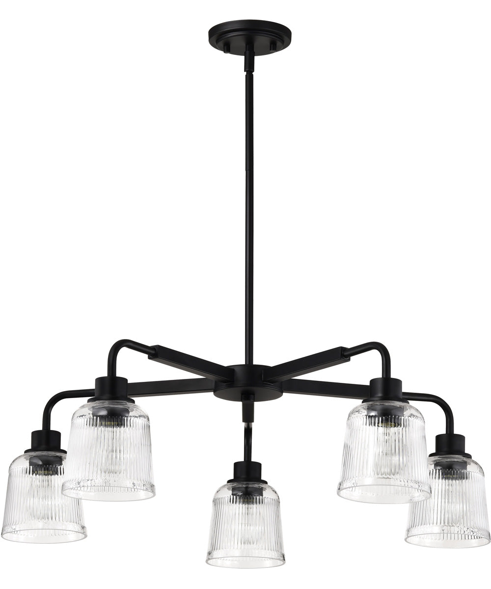 Grayson 5-Light Chandelier Matte Black