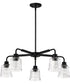 Grayson 5-Light Chandelier Matte Black