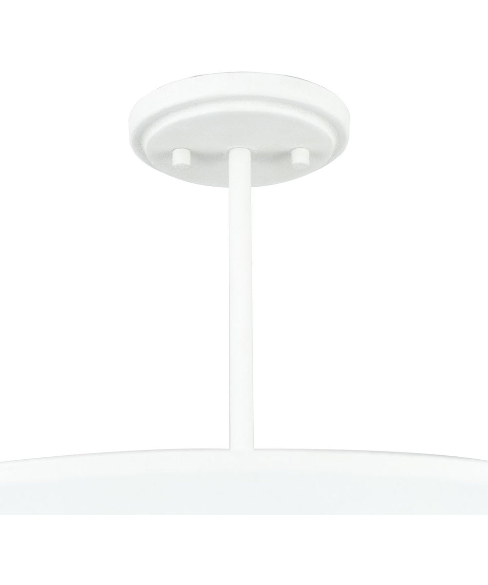 Pinellas 25 in. 4-Light Flush Mount White Plaster