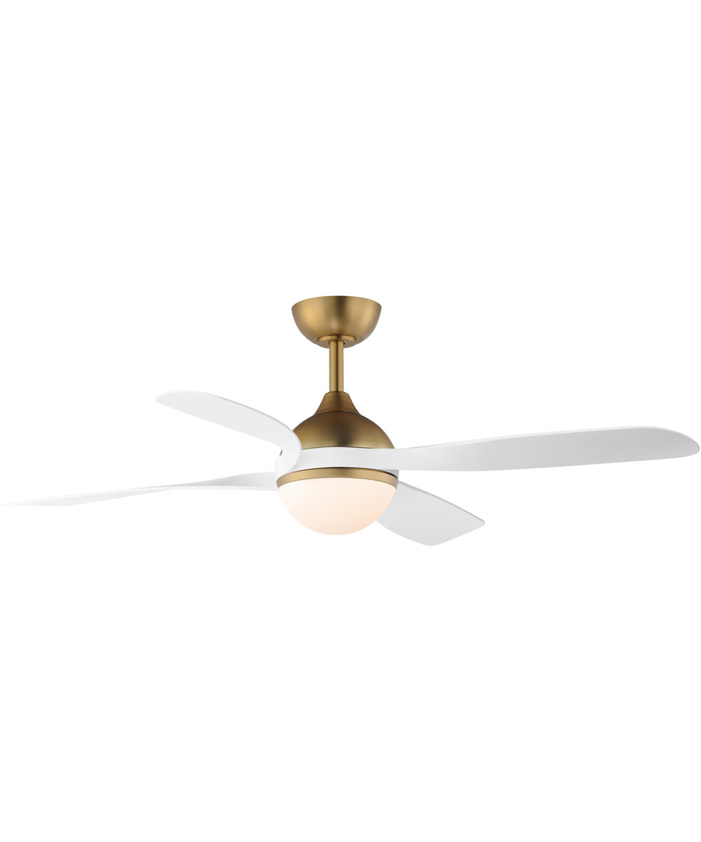 Bola 52 inch Indoor Fan w LED Light Kit Natural Aged Brass