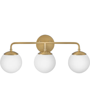 Julep 3-Light Medium Three Light Vanity in Lacquered Brass