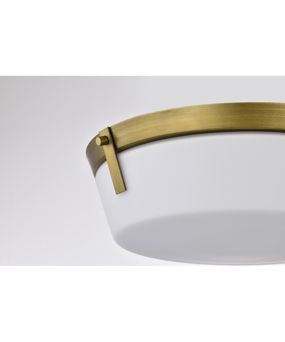 Rowen 3-Light Close-to-Ceiling Natural Brass