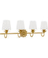 Dorothea 4-light Bath Light Gold Leaf