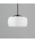 Glazed Single Pendant White / Black