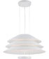 28"W Evol 1-Light Pendant Glacier White