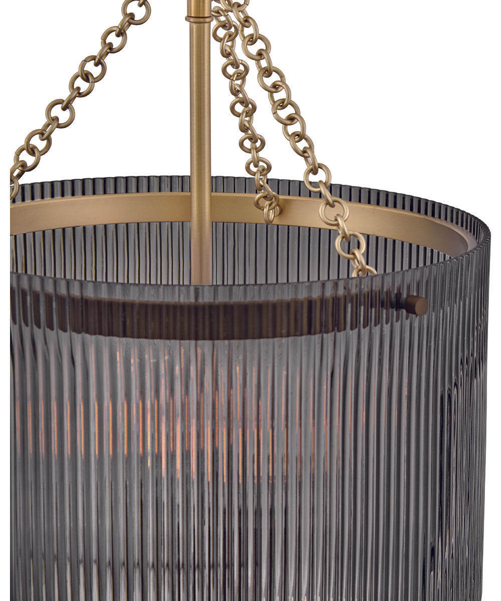 Adella 4-Light Medium Pendant in Lacquered Brass