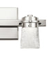 Vada 15"W 2-Light LED Vanity Bath Light, Polished Nickel Finish Clear Bubble Glass Shade by Kichler