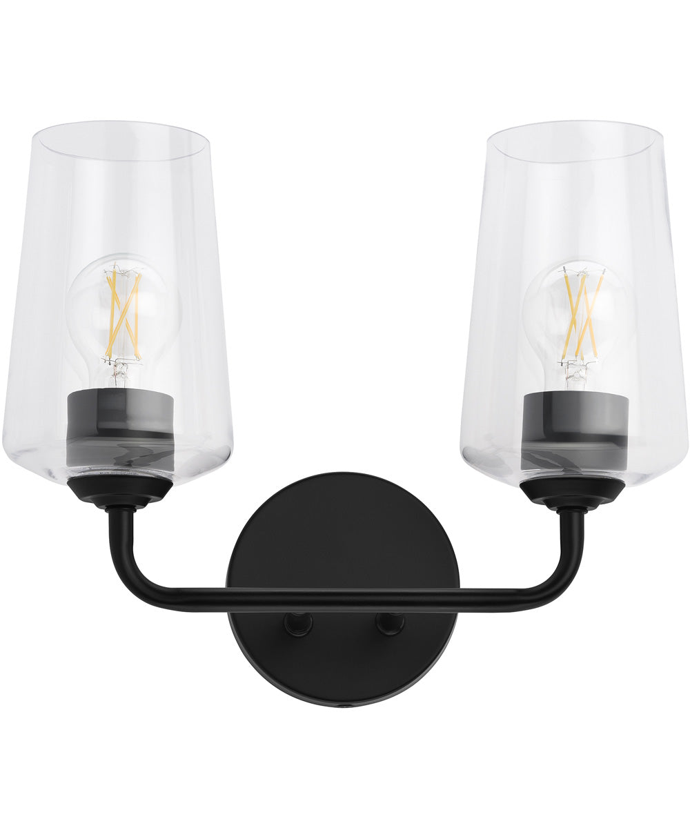 Celino 2-Light Bath & Vanity Black