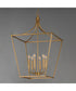 Clifton 6-Light Pendant Natural Aged Brass