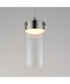 Highball Clear LED Mini Pendant Satin Nickel