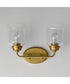Acadia 2-Light Bath Vanity Natural Aged Brass