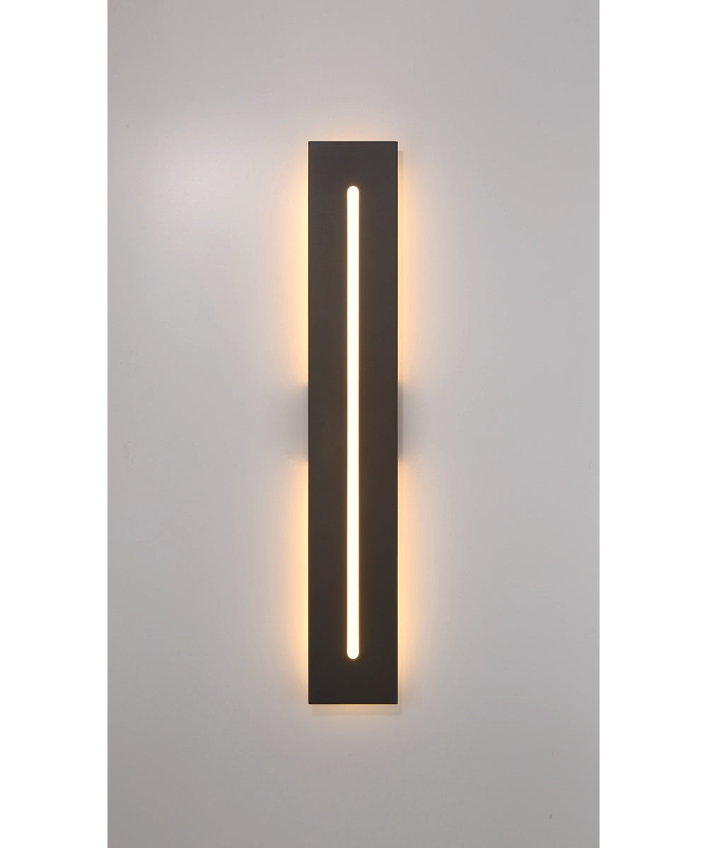 Profiled 1-Light Outdoor Lighting Textured Black