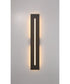 Profiled 1-Light Outdoor Lighting Textured Black